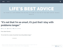 Tablet Screenshot of lifesbestadvice.com